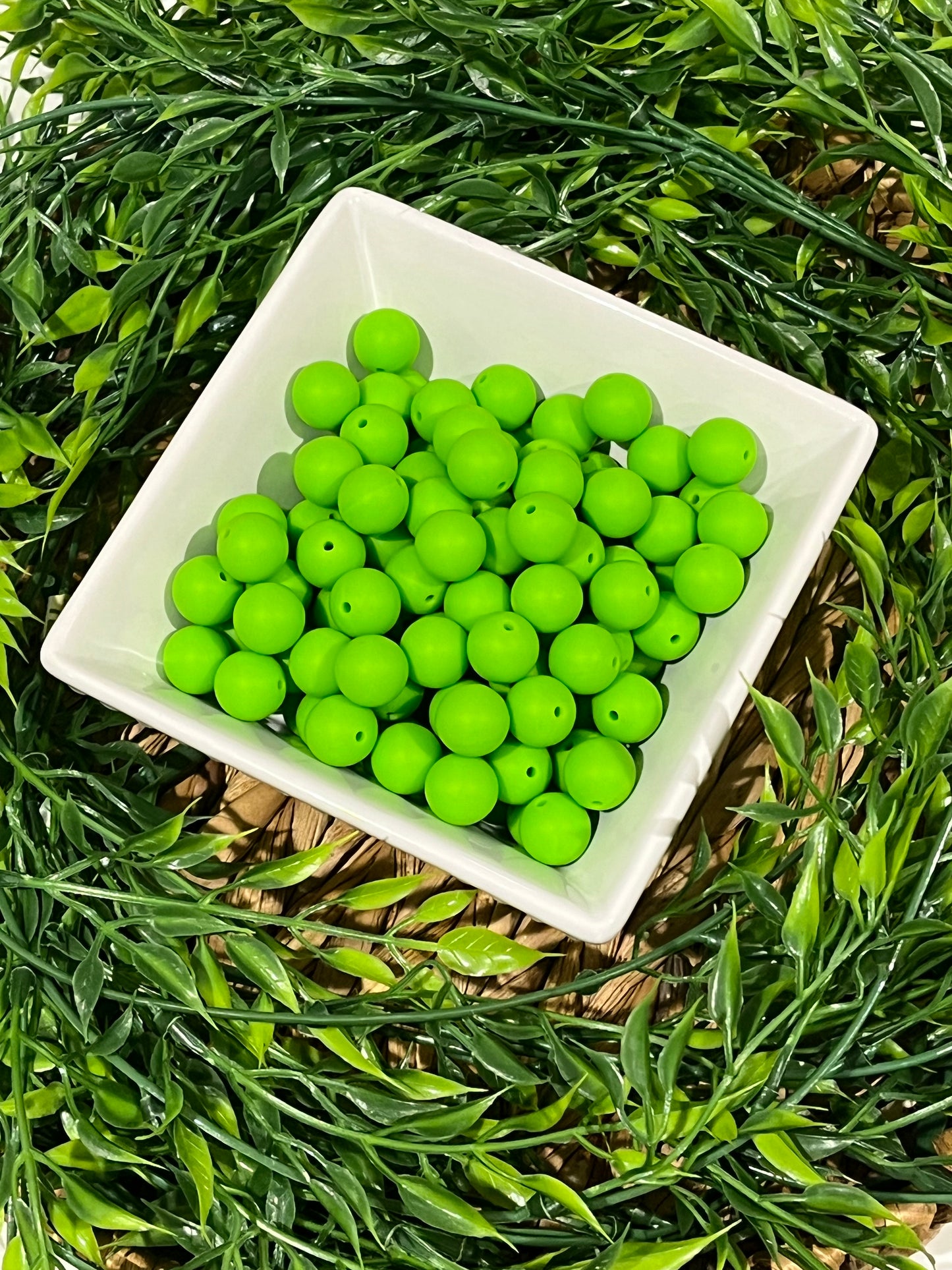 40 Count 12mm Silicone Bead Bag /Multicolor/Pen Beading/Crafting