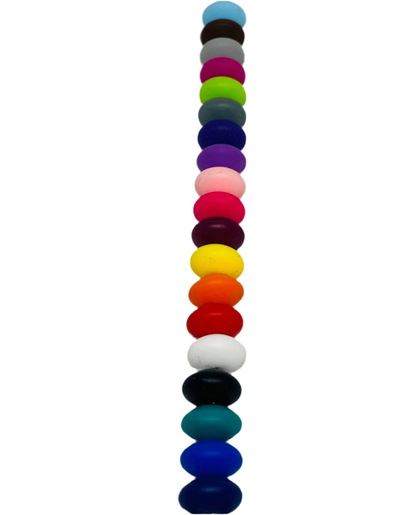 50 Count 12mm Lentil Silicone Spacer Bead