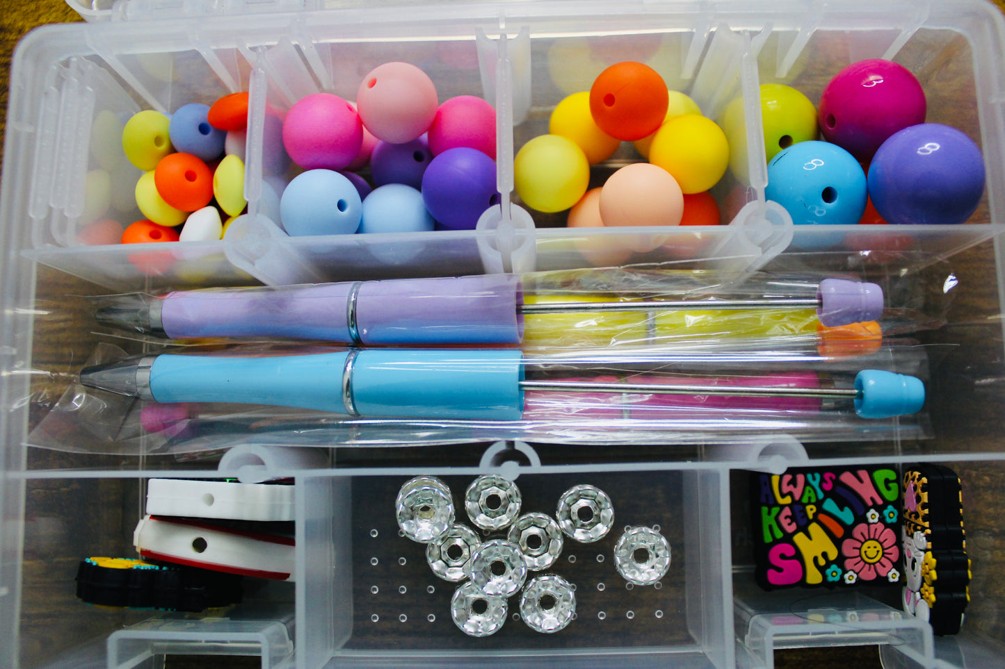 Starter Pen Beading Box Kit Small Or Large Multi-Color