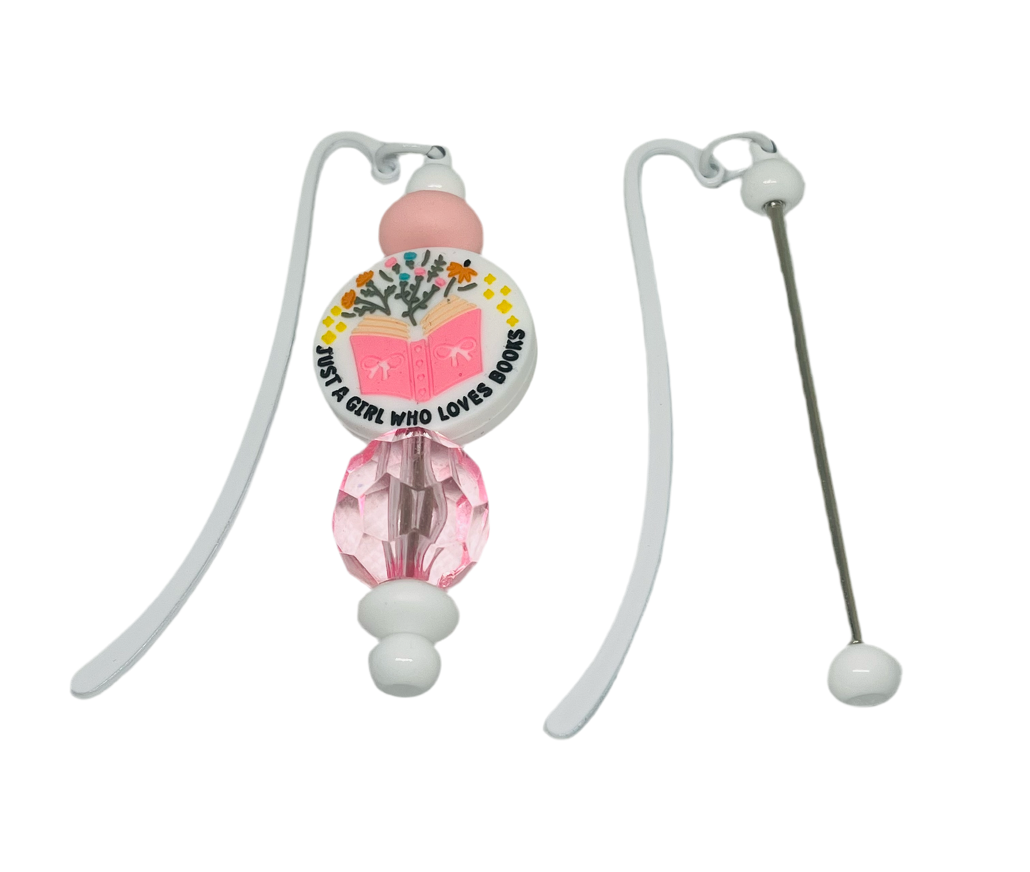 Bookmark Bead-able White Crafting Beading