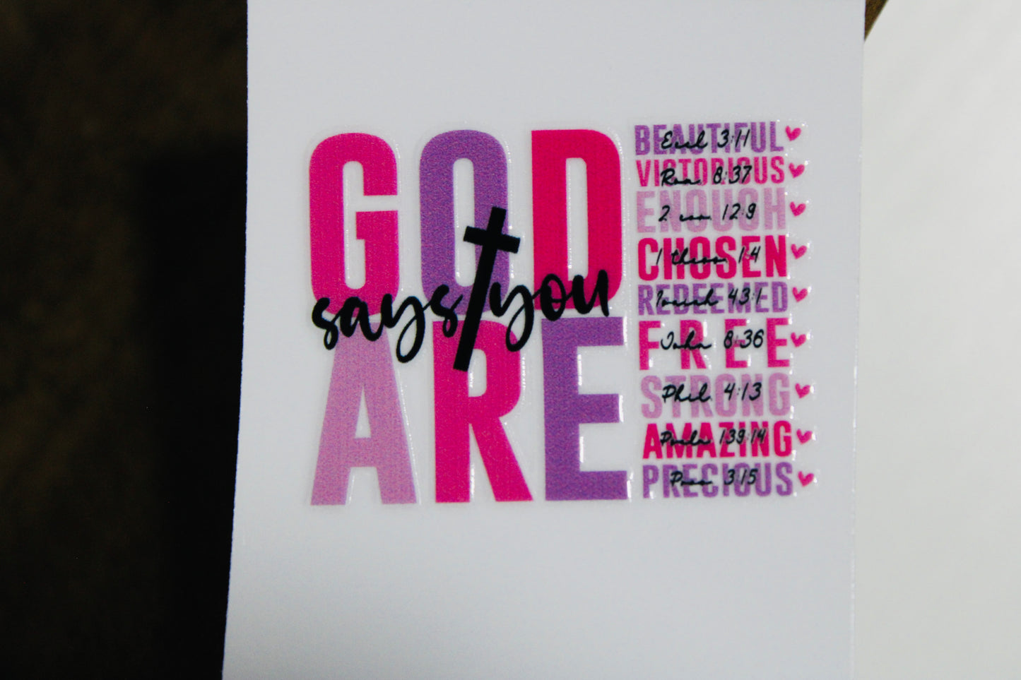 Lot 2 Of Mini UVDTF Decal 2X2 Multiple Pattern Options