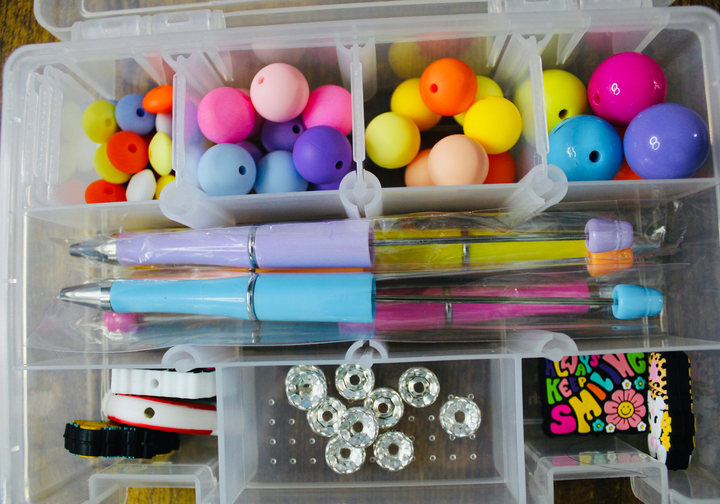 Starter Pen Beading Box Kit Small Or Large Multi-Color
