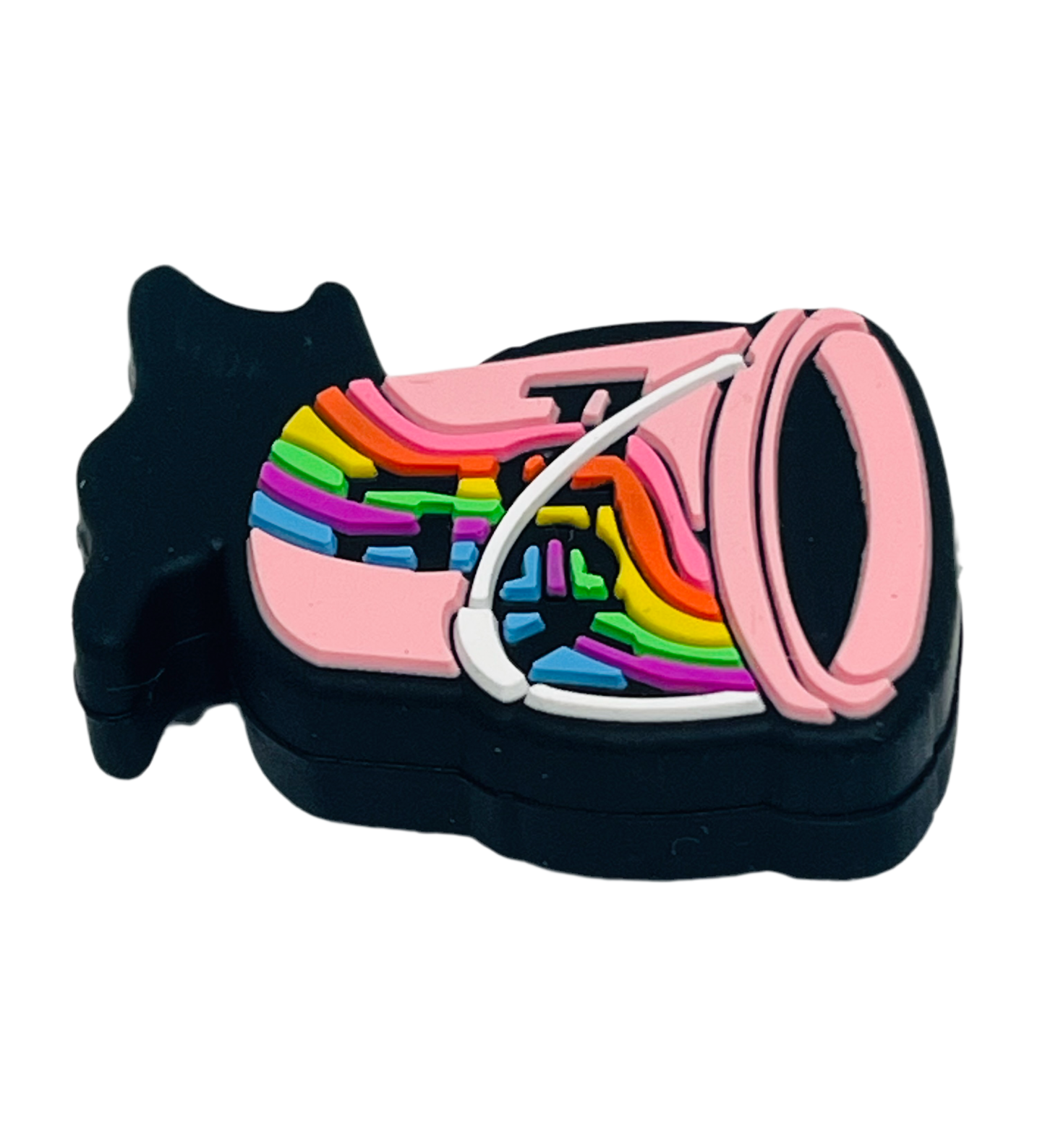 Fuck It Silicone Focal Bead Pink Black Rainbow Color Focal Bead Pen Beading