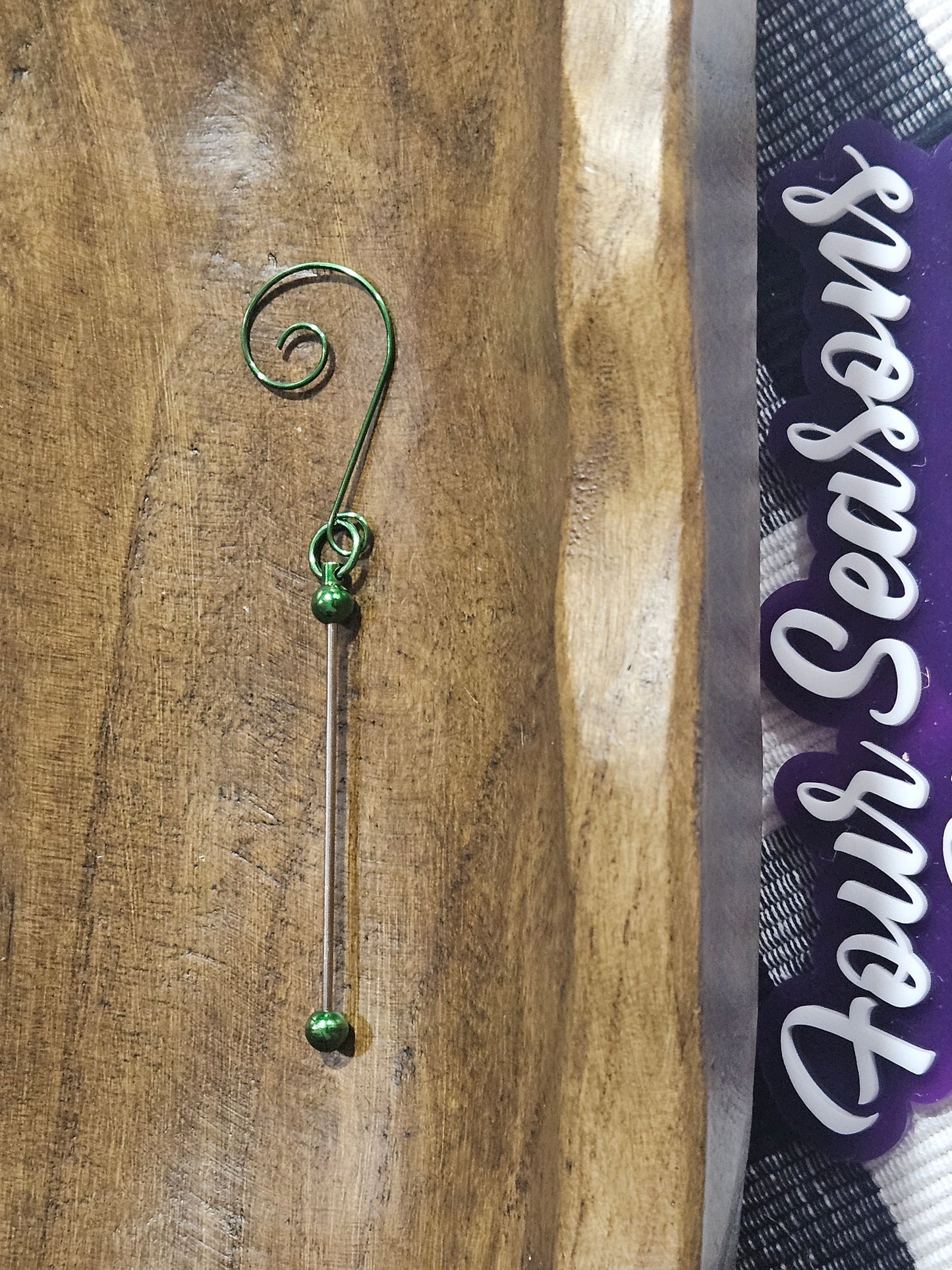 Bead-able Christmas Ornament Red Or Green