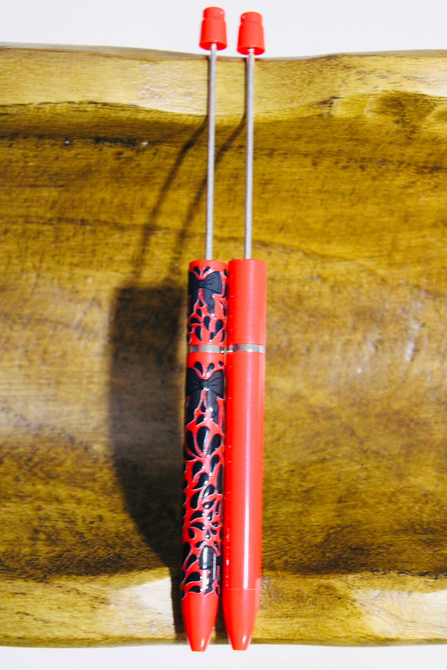 New Style Bead-able Pen Red White Or Black Refillable Ink