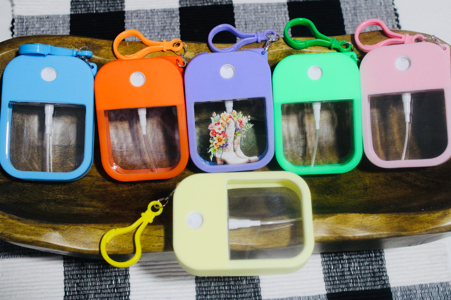 Perfume Or Sanitizer Travel Spray Bottle With Clip Multiple Color Options