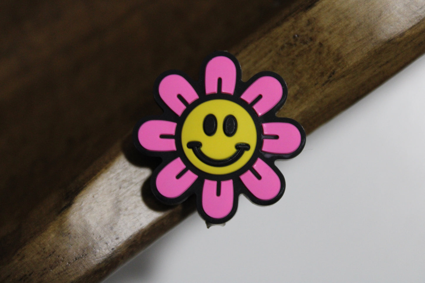 Happy Flower Silicone Focal Bead Multiple Color Options