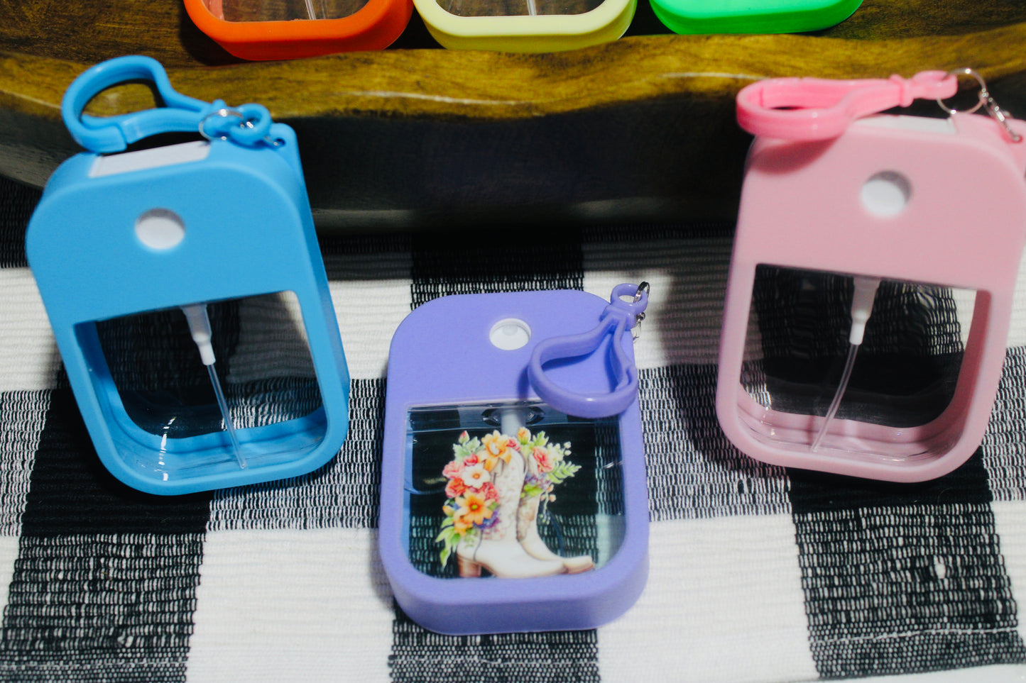 Perfume Or Sanitizer Travel Spray Bottle With Clip Multiple Color Options