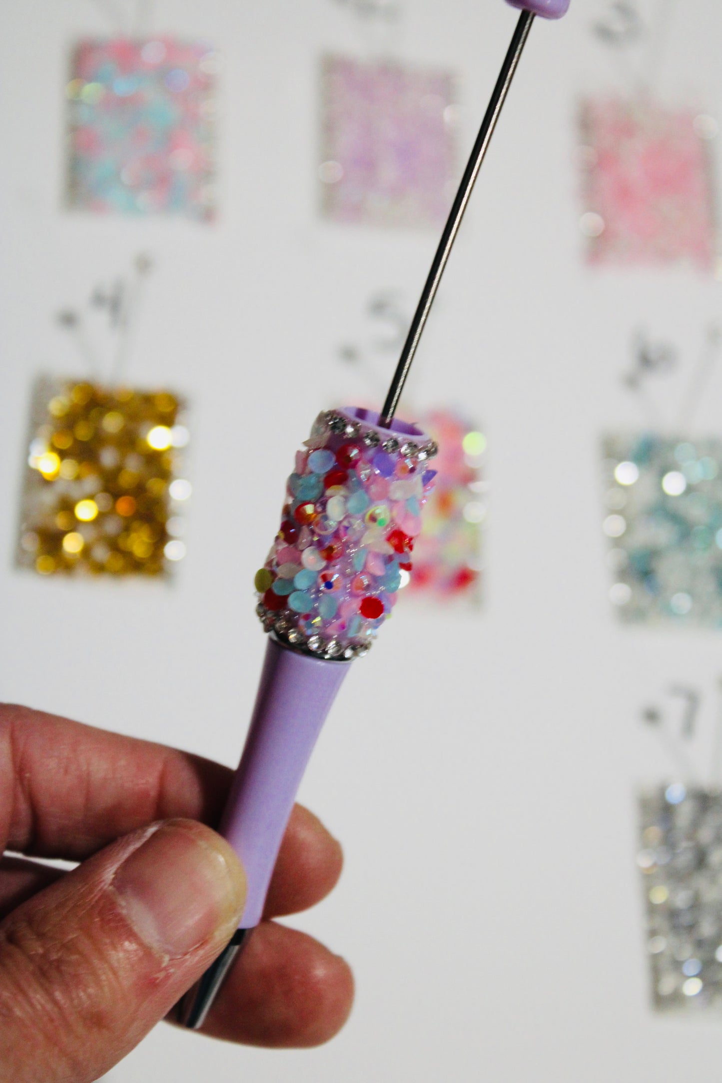 Bling Pen Wraps Rhinestone Decals Mixed Color
