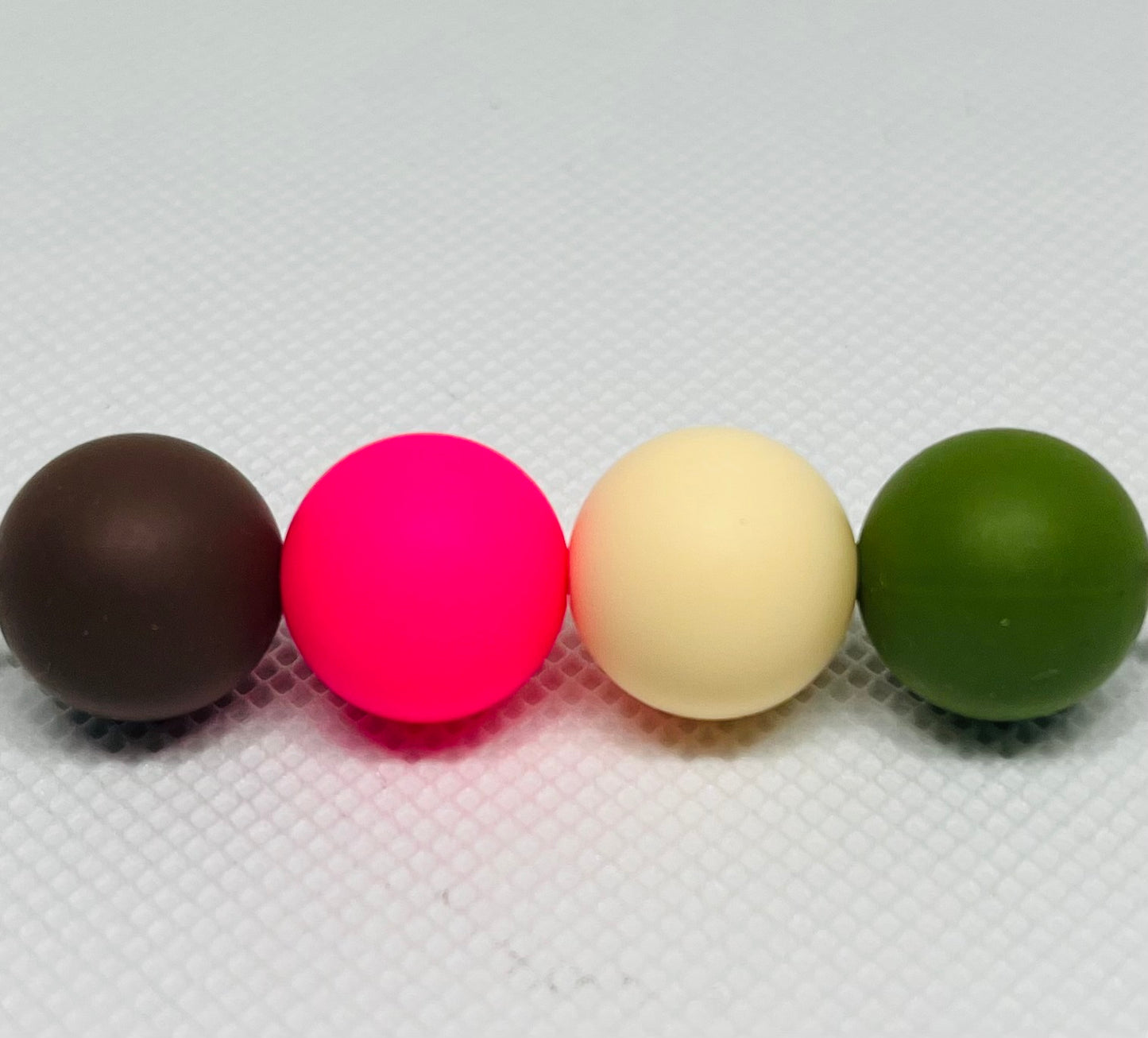 Princess And The Pea Bead Mix 60 Count Pack 15mm Silicone Multicolor Beads Light Yellow Bean Green Hot Pink Coffee Brown Pen Beading Crafting