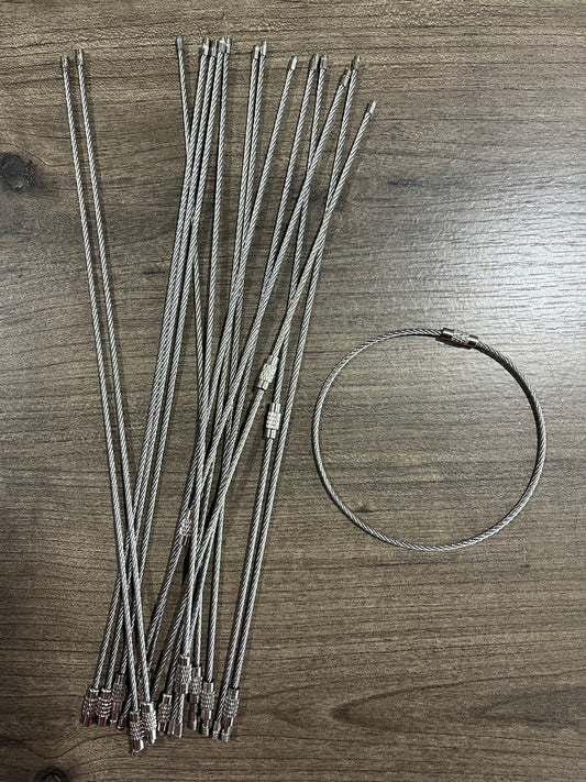 Wristlet Beading Wire 15 Count Jewelry Making Wire Keychain Wristlet Wire