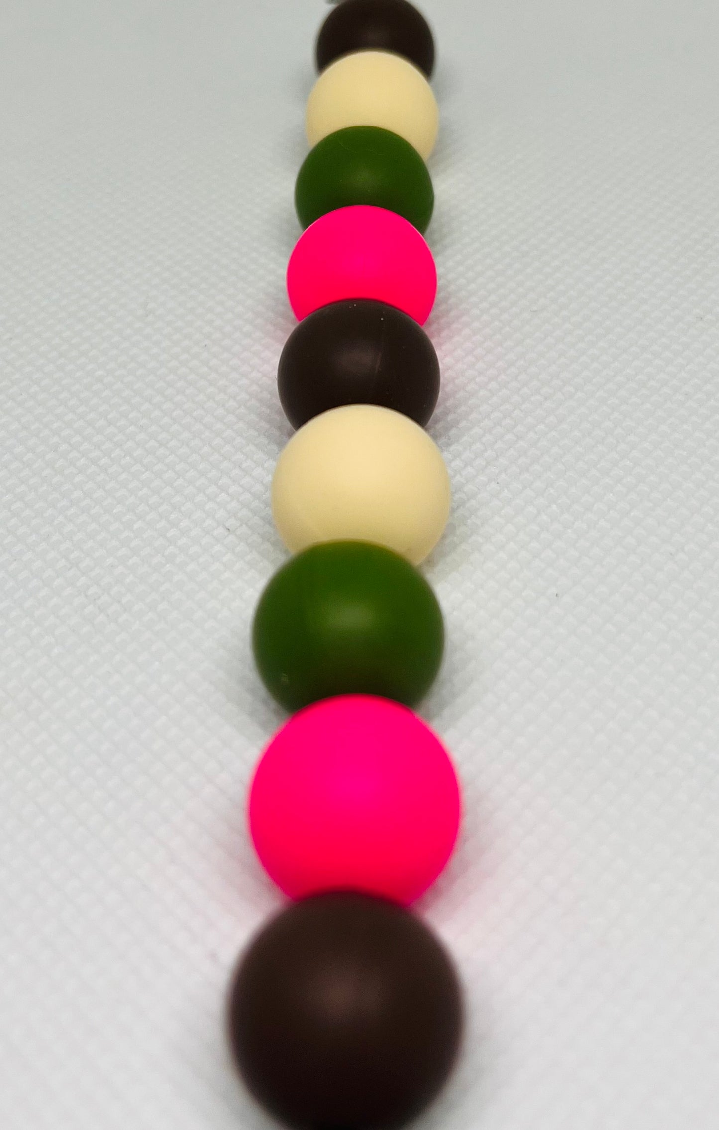 Princess And The Pea Bead Mix 60 Count Pack 15mm Silicone Multicolor Beads Light Yellow Bean Green Hot Pink Coffee Brown Pen Beading Crafting