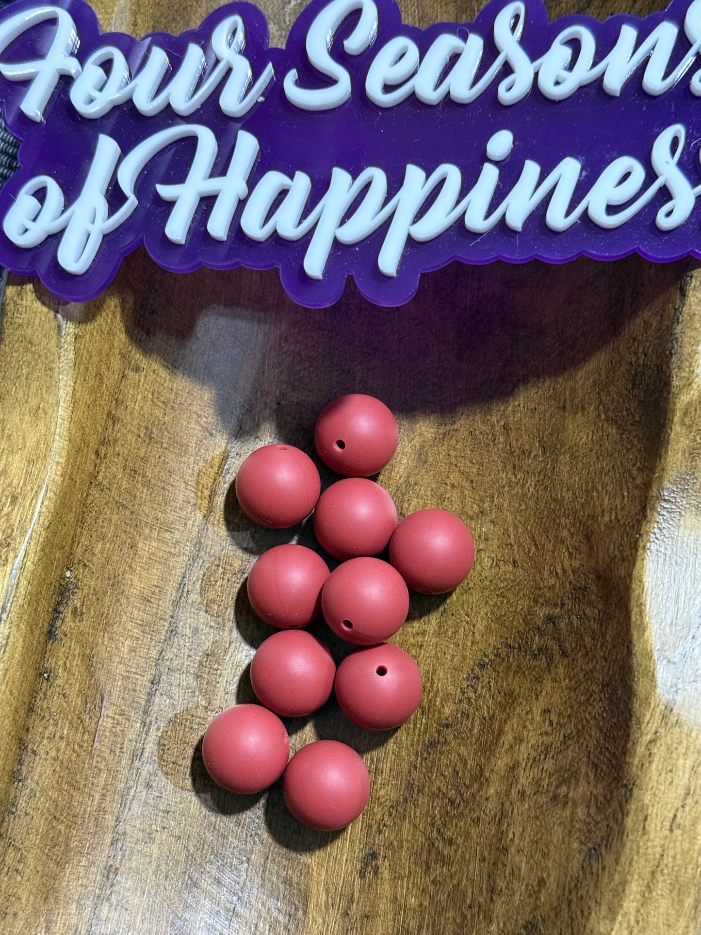 19mm Silicone Solid Color Round Bead