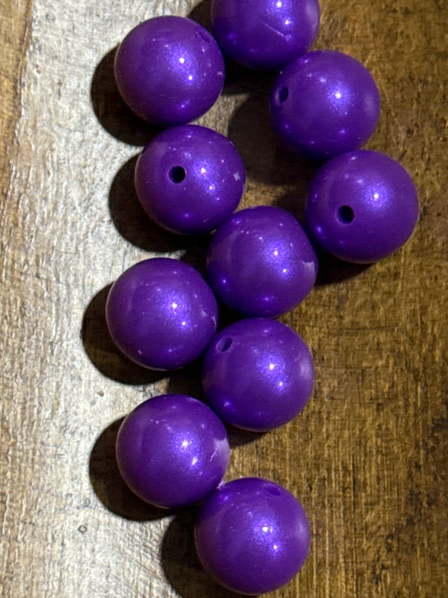 Opal 15mm Silicone Round Bead Glitter Bead