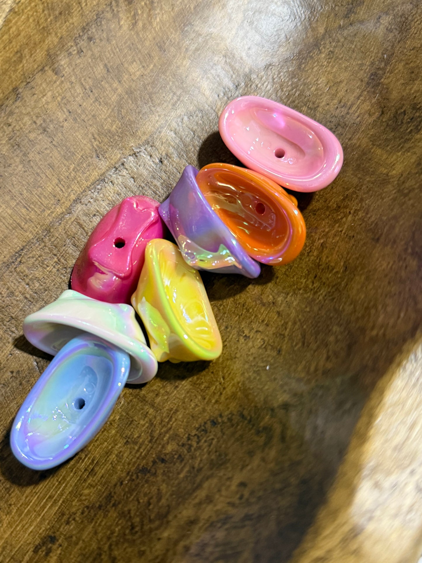 Acrylic Bathtub Mixed Color 5 Count Bead Bag