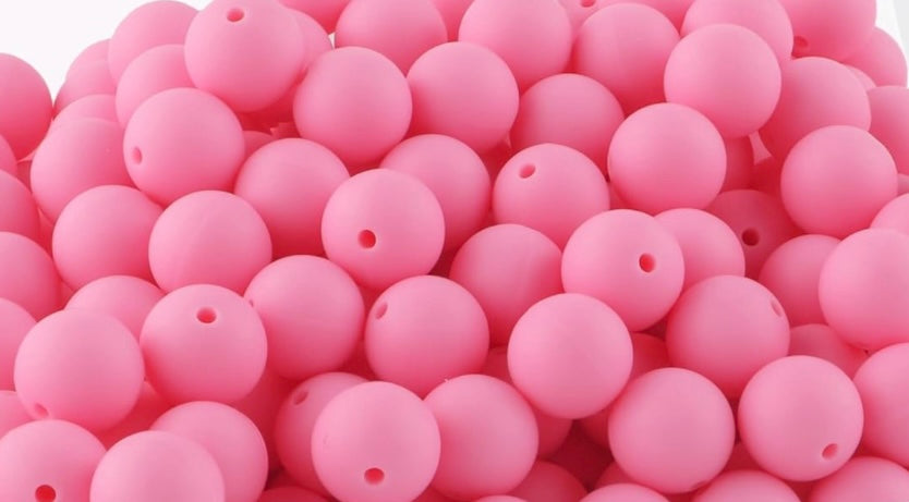 40 Count 12mm Silicone Bead Bag /Multicolor/Pen Beading/Crafting