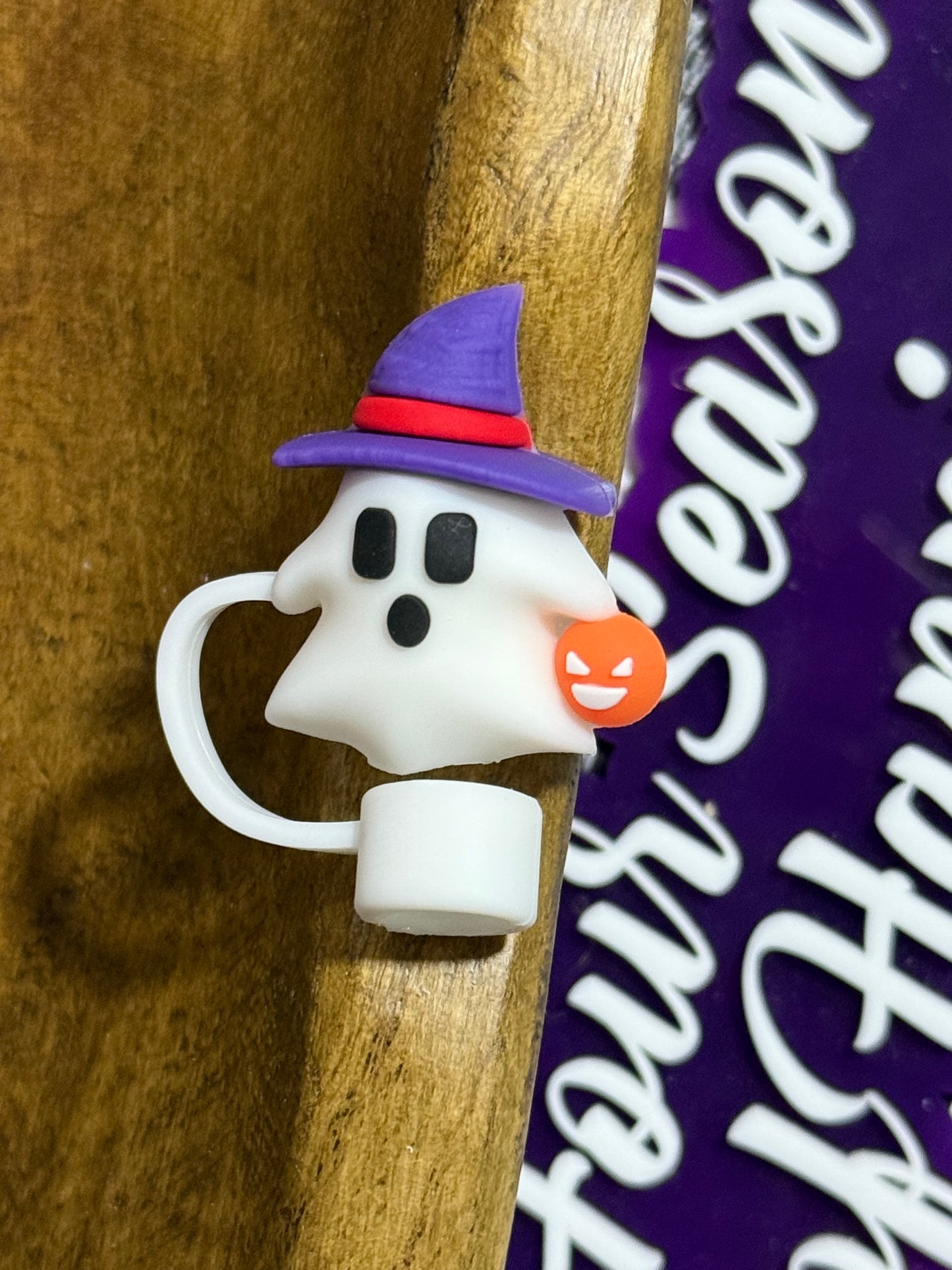 Straw Toppers Halloween Or Christmas