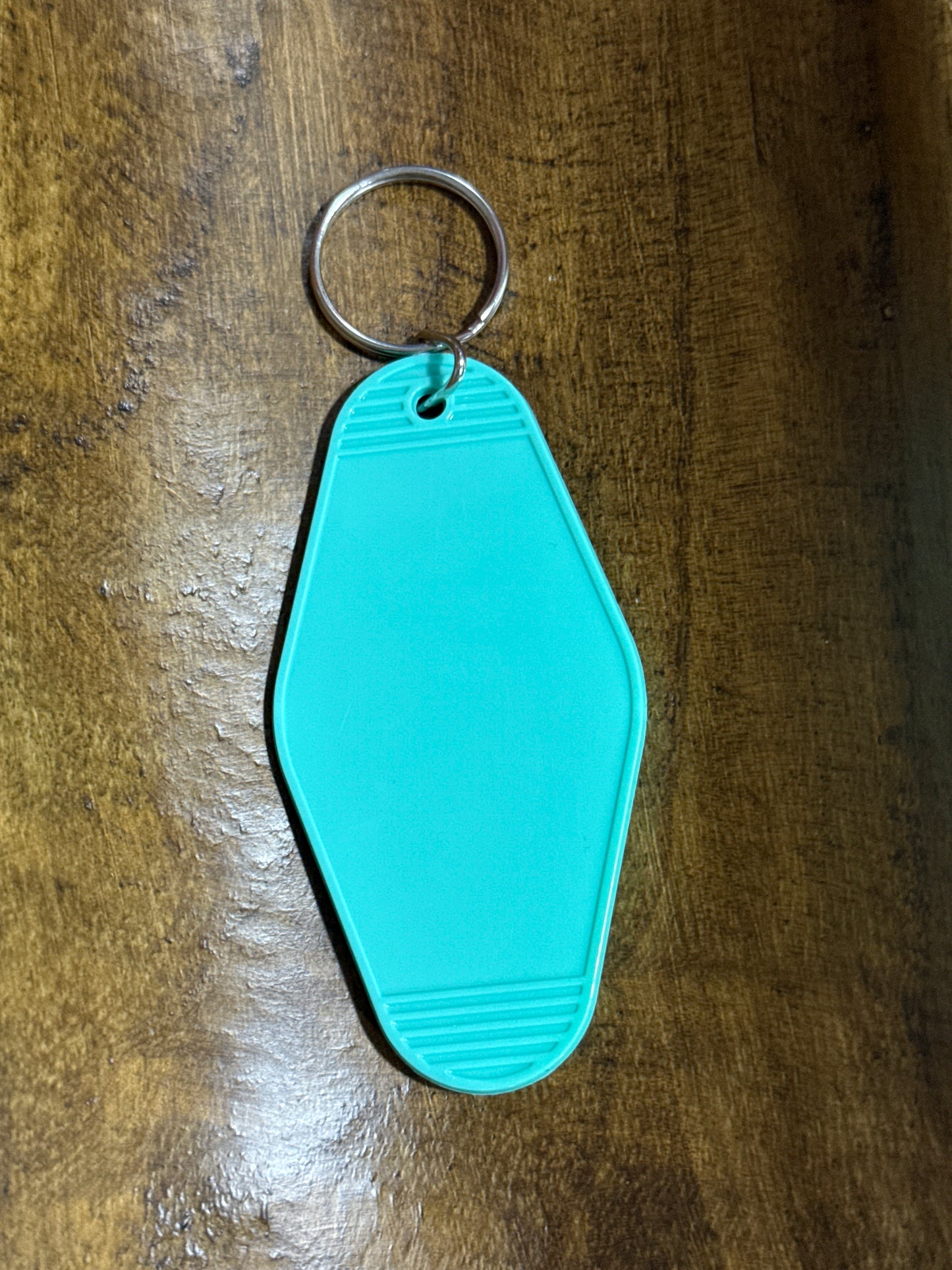 Plastic Hotel Blank Keychain Multiple Color Options