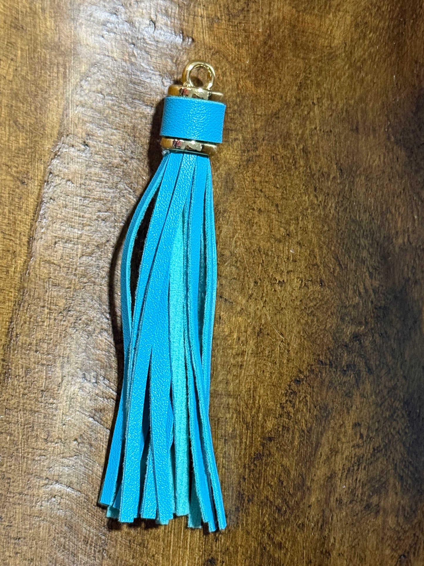 Long Tassel Car Charm Lanyard White Black Multi-Color