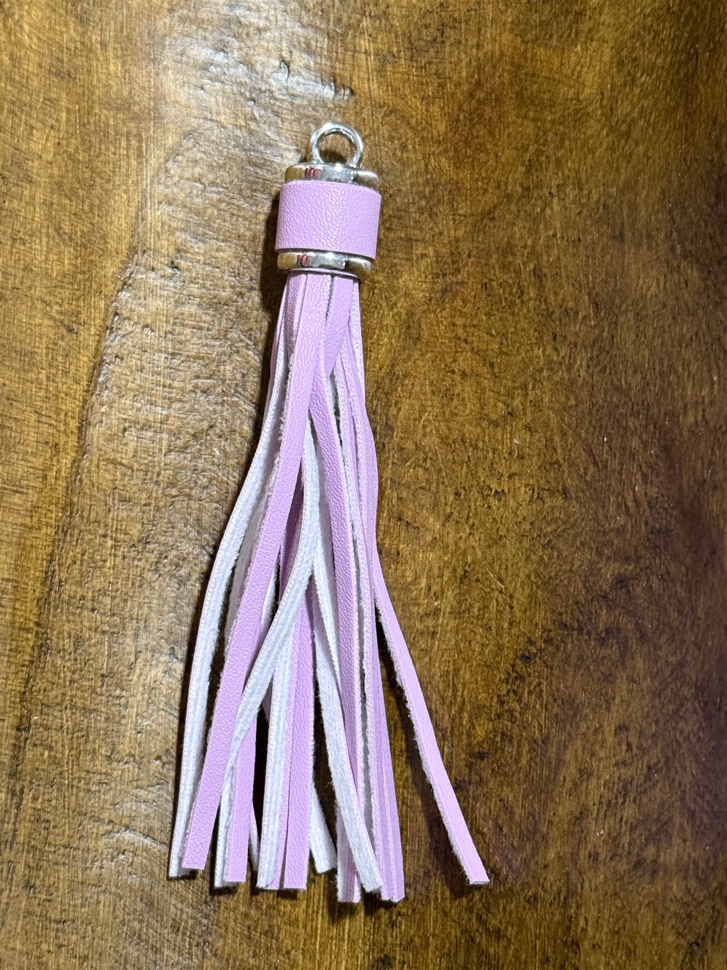 Long Tassel Car Charm Lanyard White Black Multi-Color