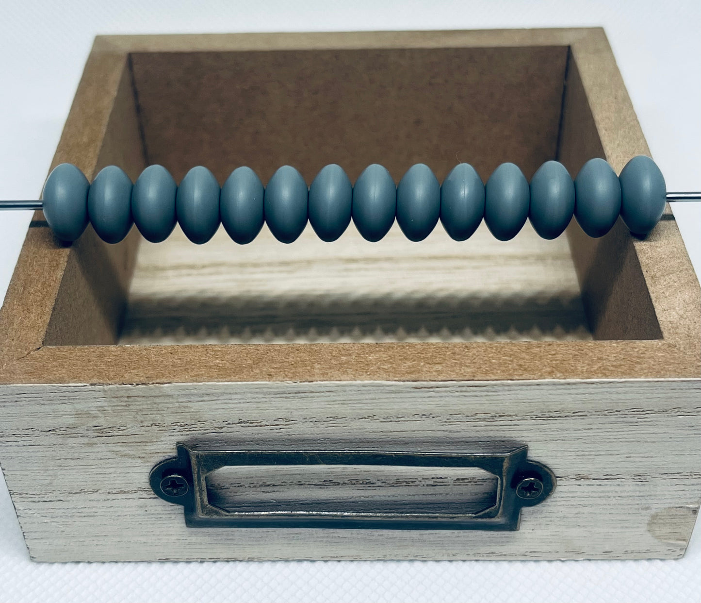 50 Count 12mm Lentil Silicone Spacer Bead