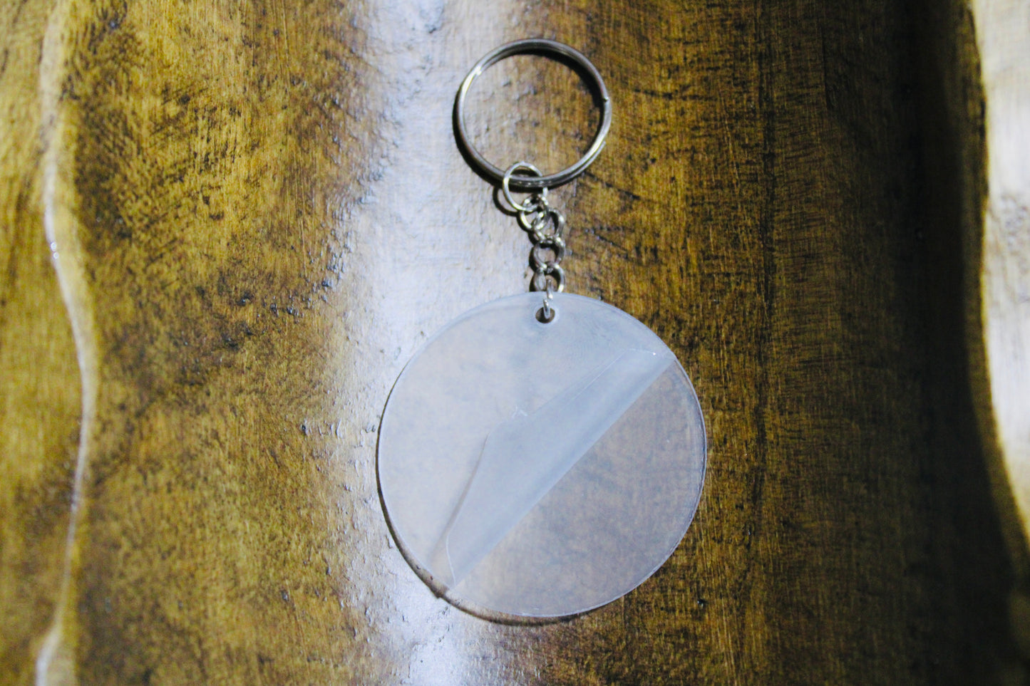 Thin Round Blank Keychain For UVDTF Transfer