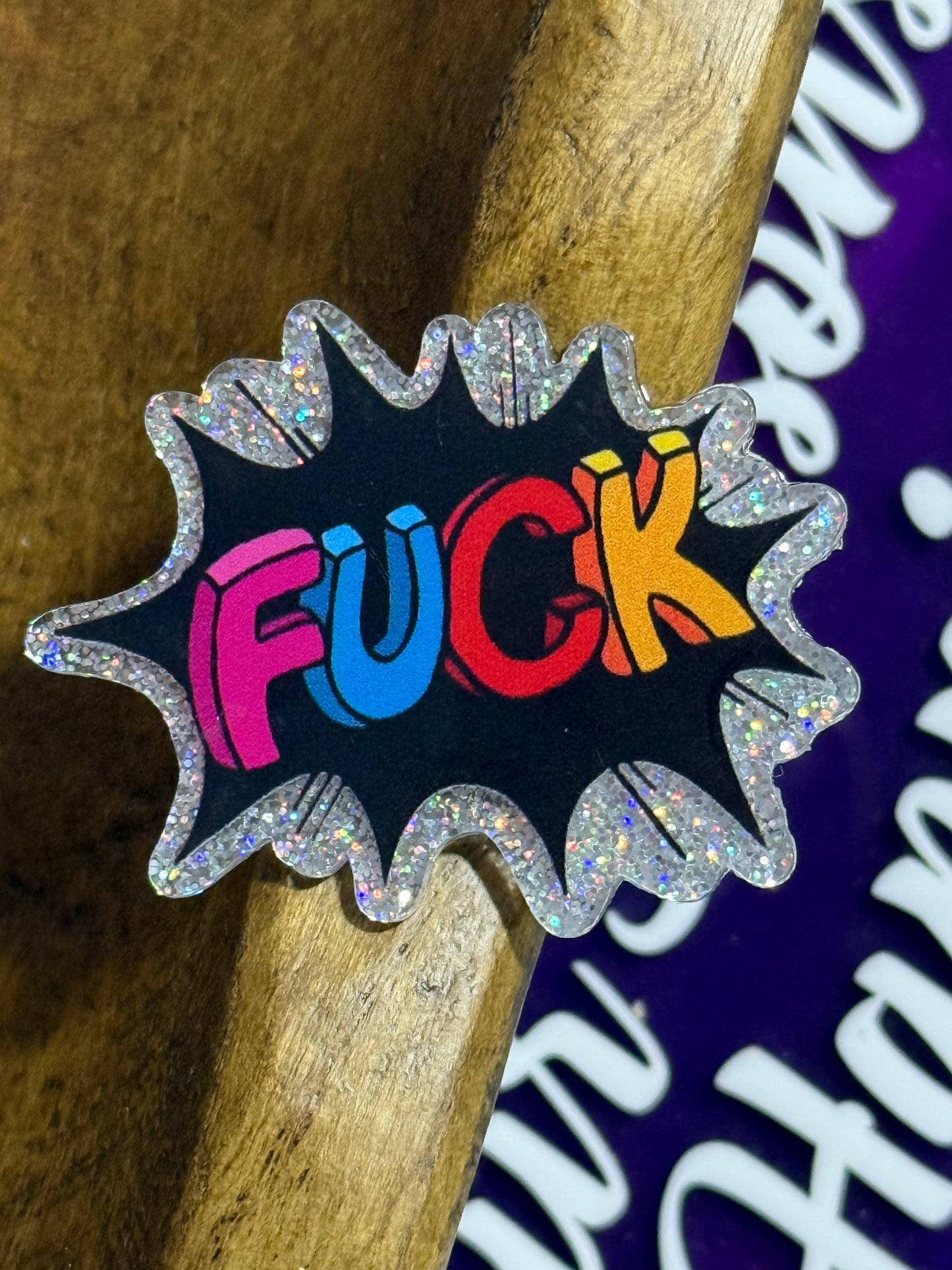Acrylic Flat Back Funny Medical Expression Cute Cow