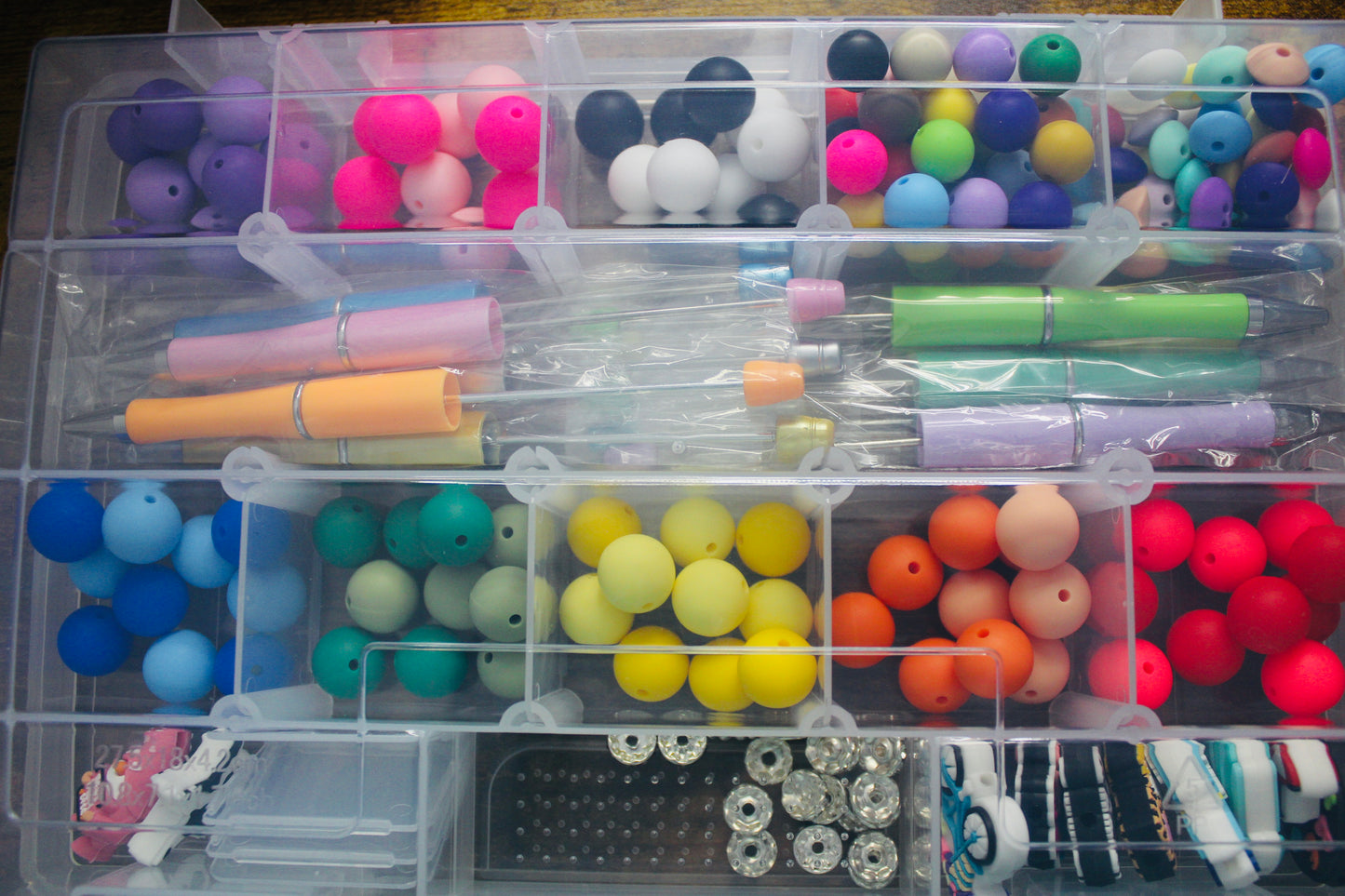 Starter Pen Beading Box Kit Small Or Large Multi-Color