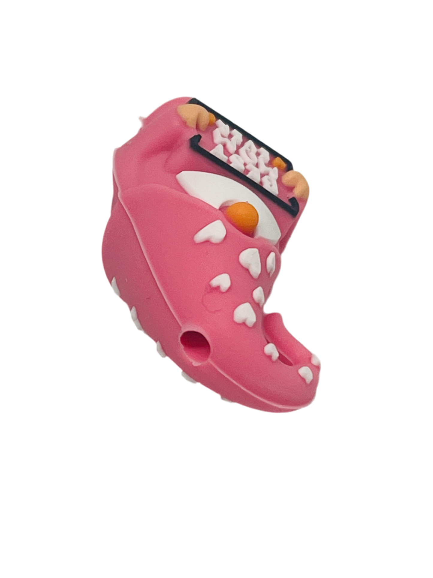 Silicone Focal Bead Best Mom Ever Gnome Focal Pink White