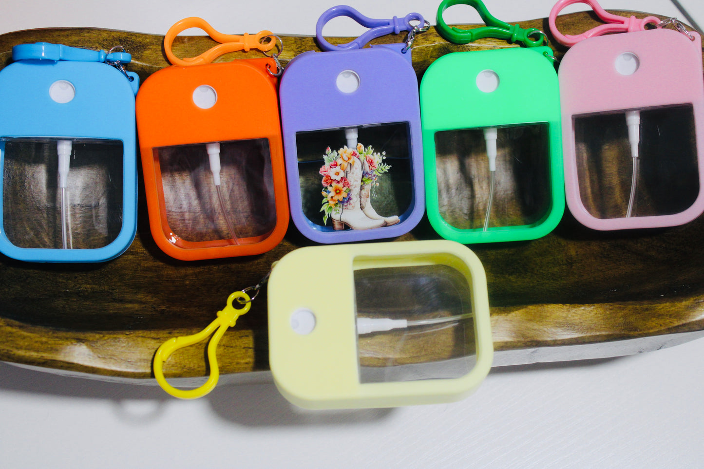 Perfume Or Sanitizer Travel Spray Bottle With Clip Multiple Color Options