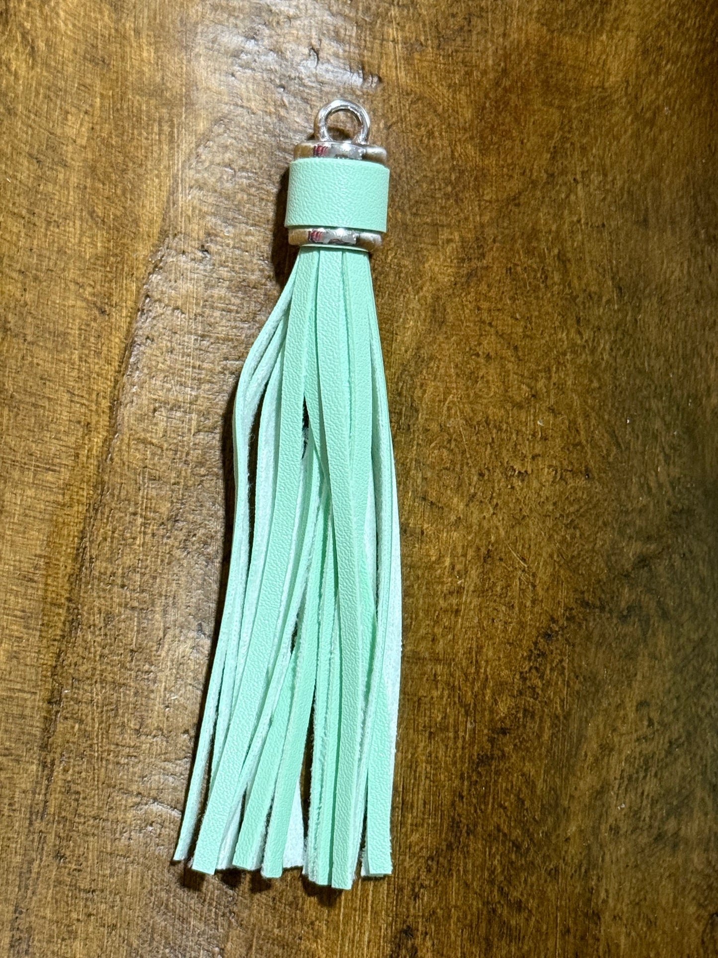 Long Tassel Car Charm Lanyard White Black Multi-Color