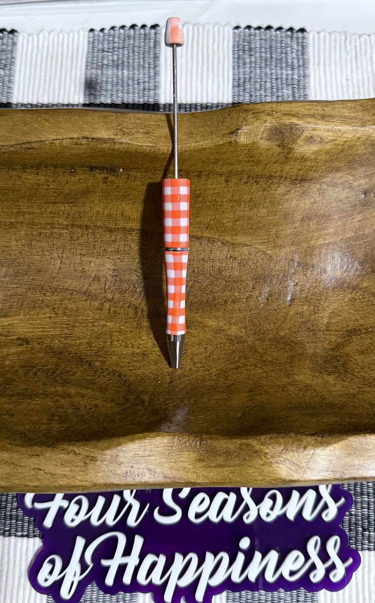 Printed Bead-able Black Ink Pen Multiple Pattern/Color Options