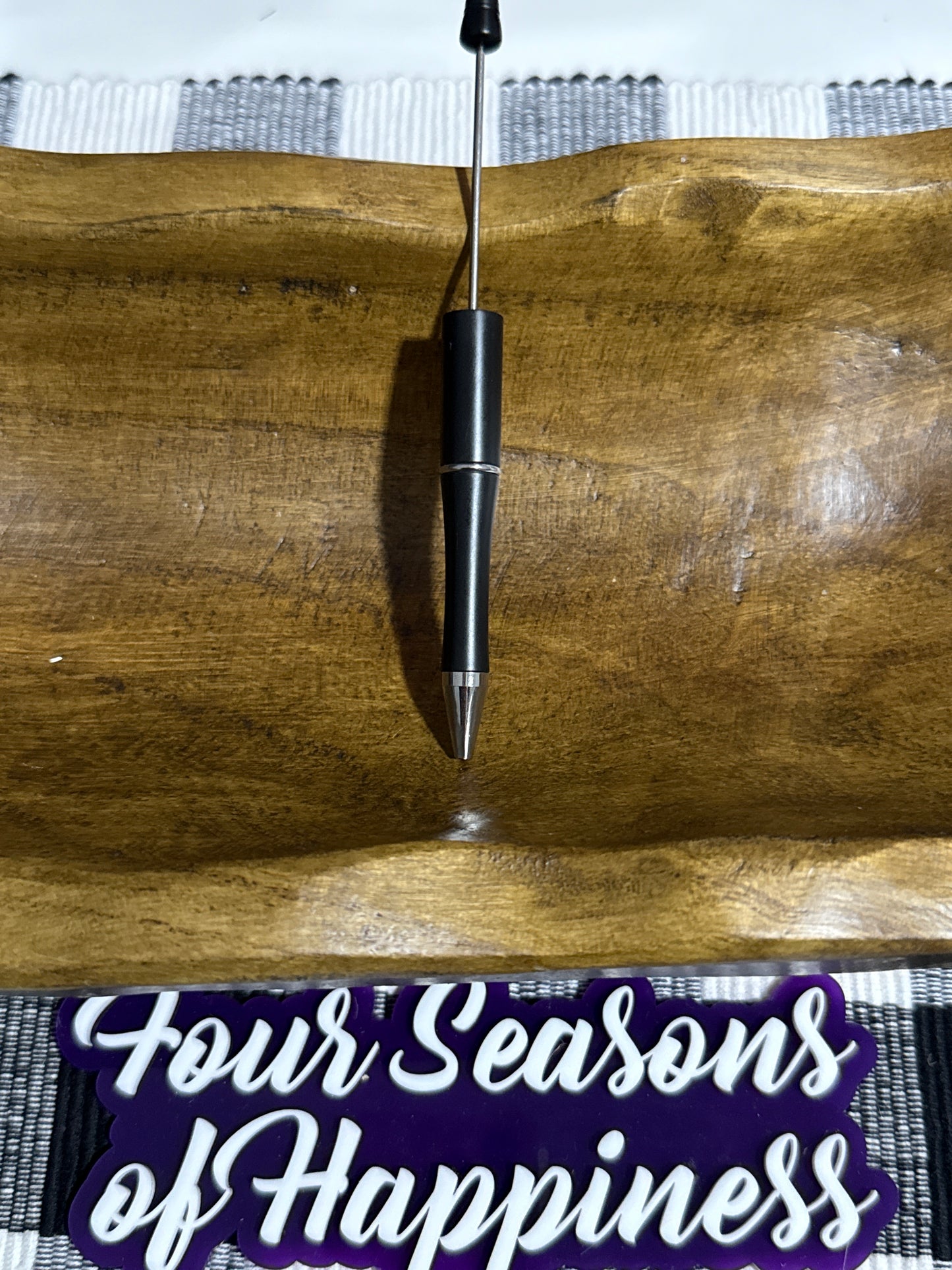 Bead-able Plastic Pencil Refillable white or Black Color Options
