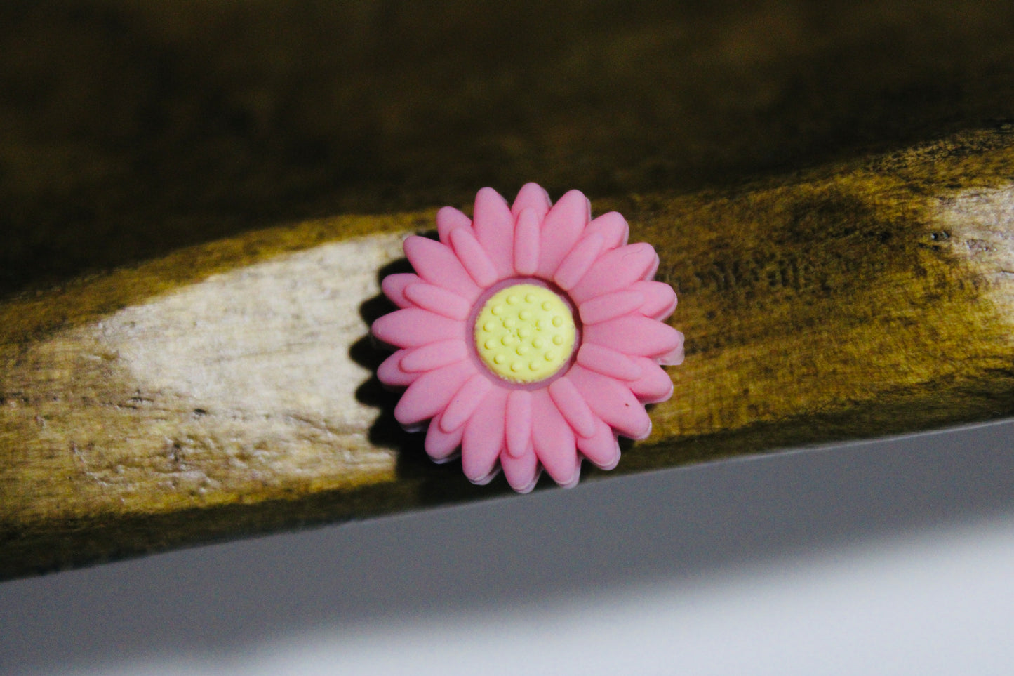 Mini Daisy Flower Silicone Focal Bead Six Color Options