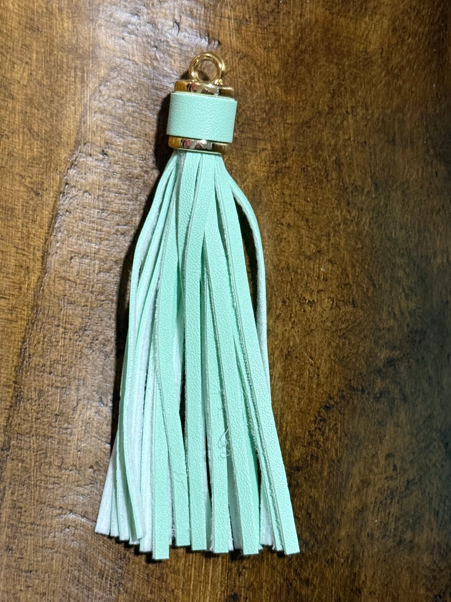 Long Tassel Car Charm Lanyard White Black Multi-Color