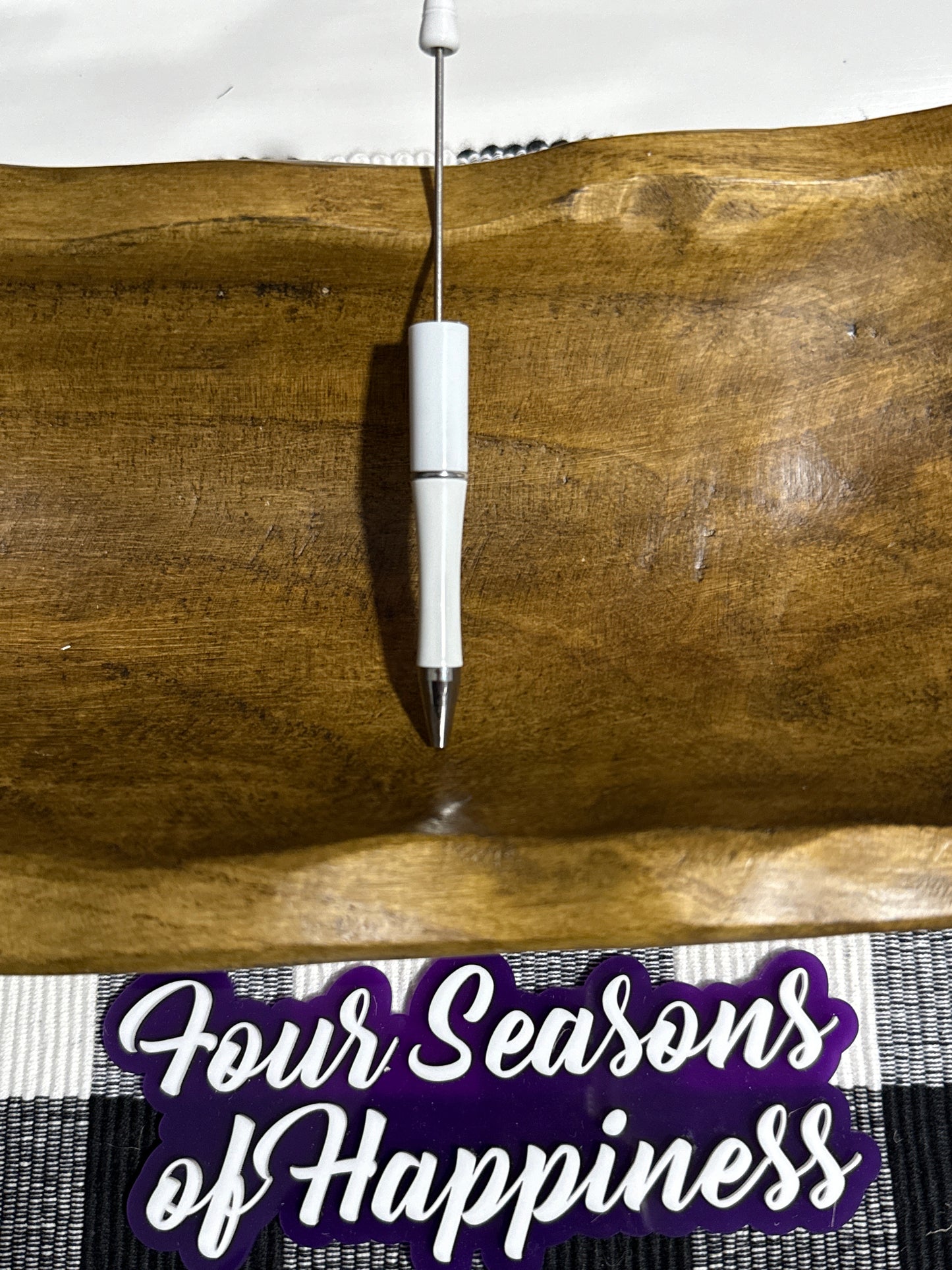 Bead-able Plastic Pencil Refillable white or Black Color Options