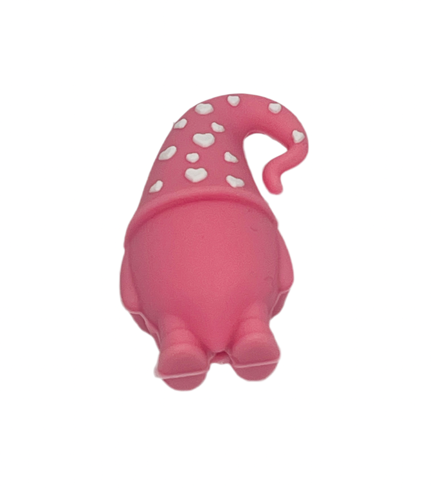 Silicone Focal Bead Best Mom Ever Gnome Focal Pink White