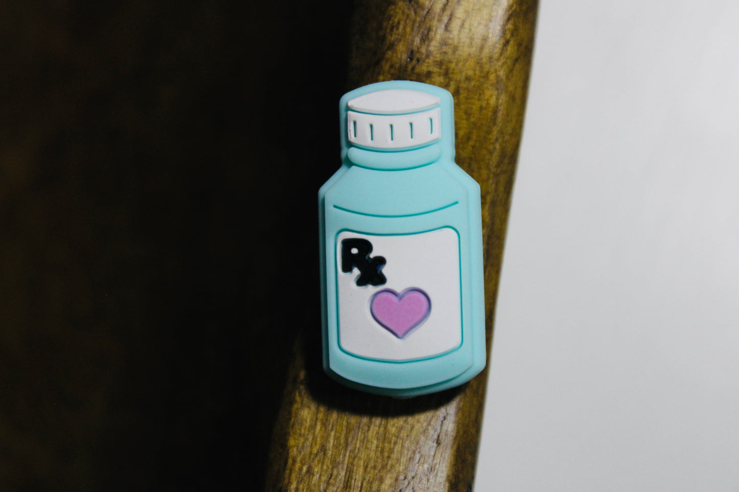 Small Medicine Bottle Silicone Focal Bead Multiple Color Options