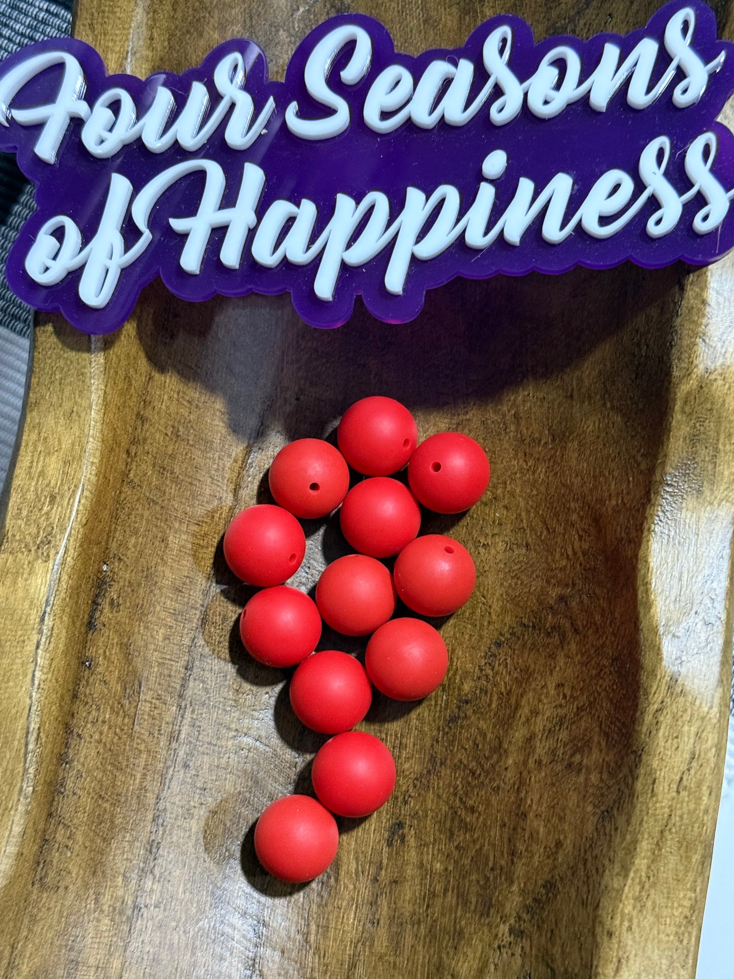 19mm Silicone Solid Color Round Bead