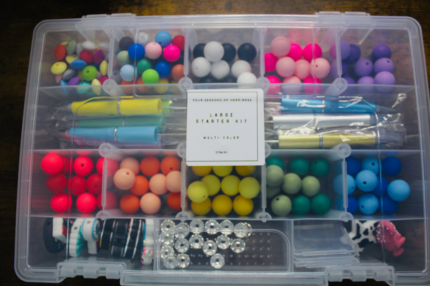 Starter Pen Beading Box Kit Small Or Large Multi-Color