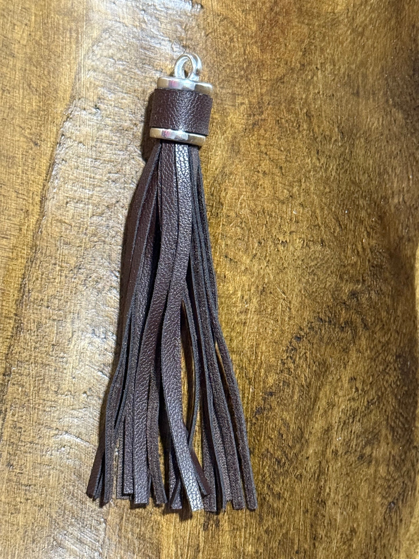 Long Tassel Car Charm Lanyard White Black Multi-Color