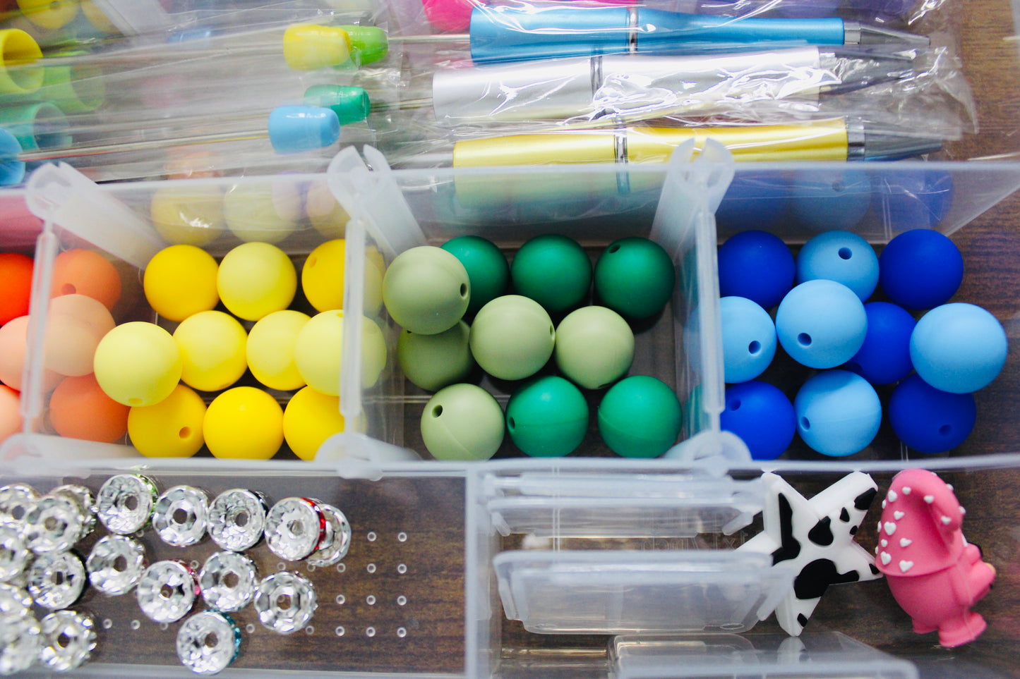 Starter Pen Beading Box Kit Small Or Large Multi-Color