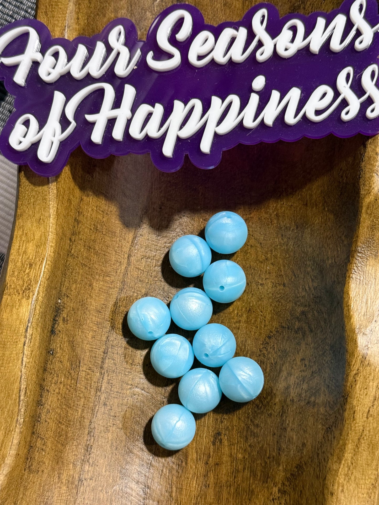 19mm Silicone Solid Color Round Bead