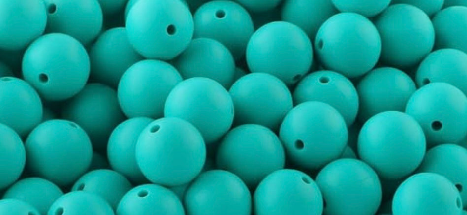 40 Count 12mm Silicone Bead Bag /Multicolor/Pen Beading/Crafting