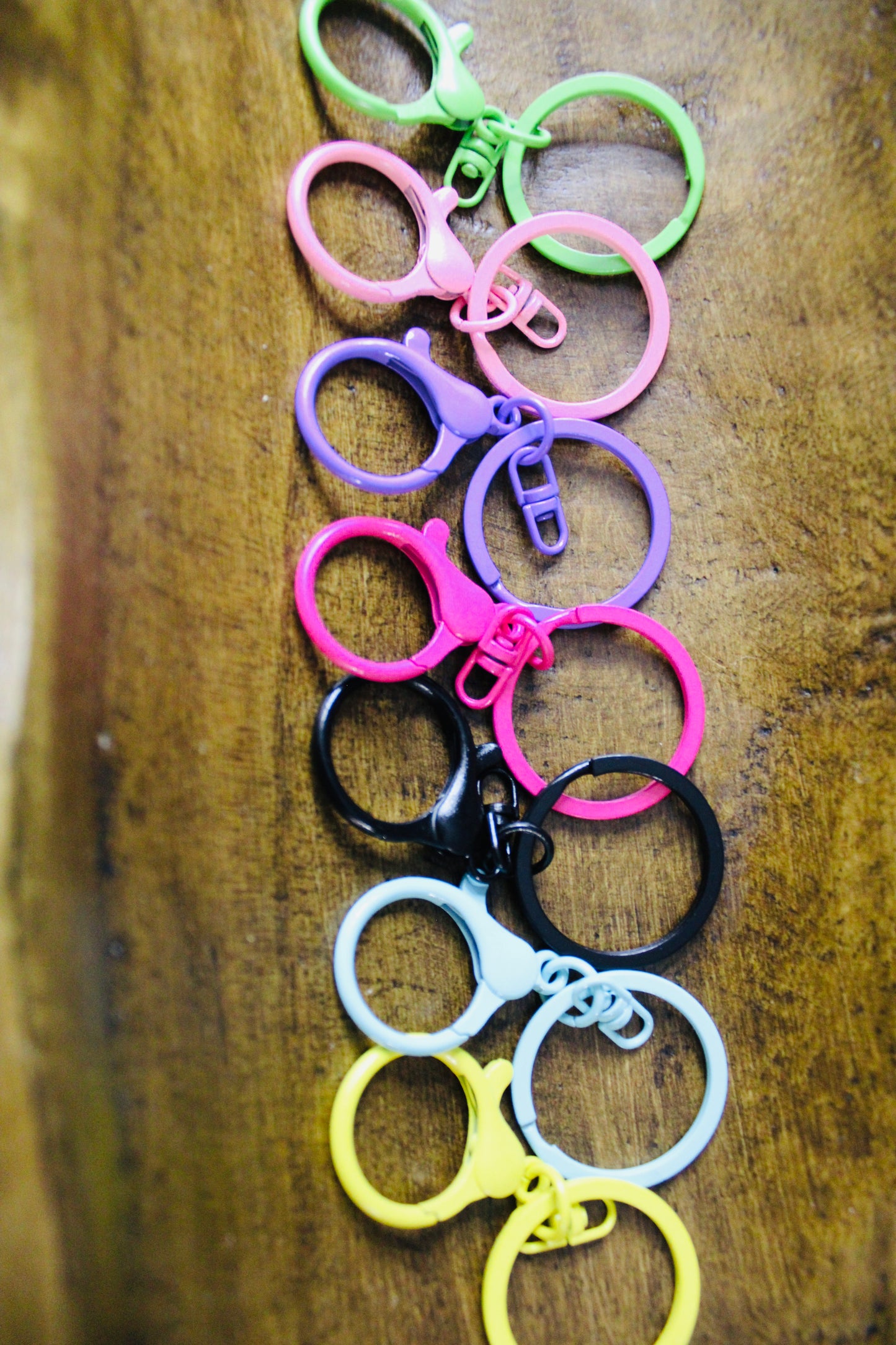 Key Ring With Large Lobster Claw Multiple Color Options Wristlet Making Keychain Making