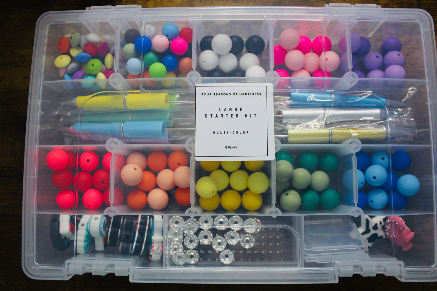 Starter Pen Beading Box Kit Small Or Large Multi-Color