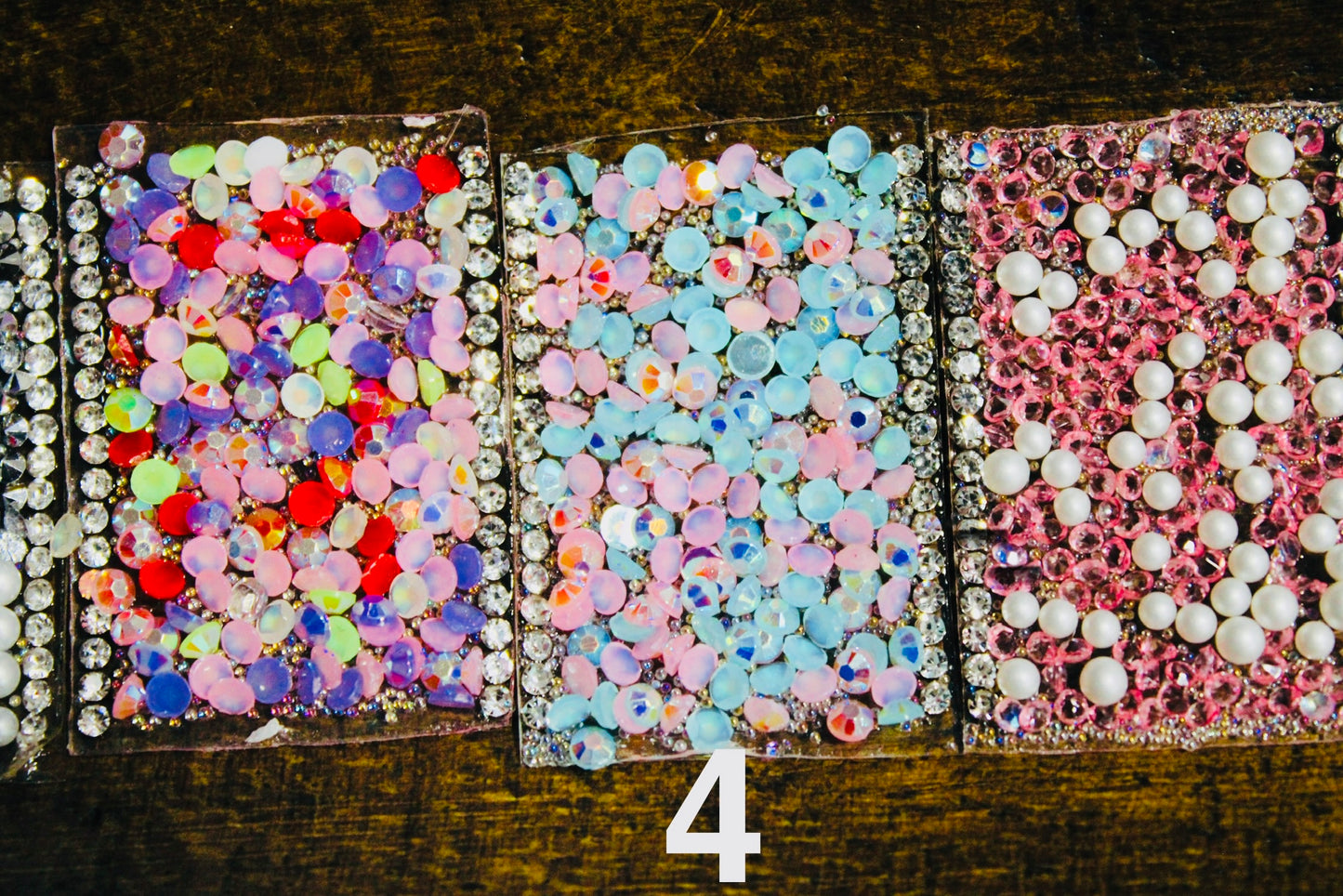 Bling Pen Wraps Rhinestone Decals Mixed Color