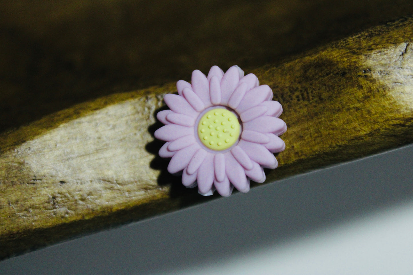 Mini Daisy Flower Silicone Focal Bead Six Color Options