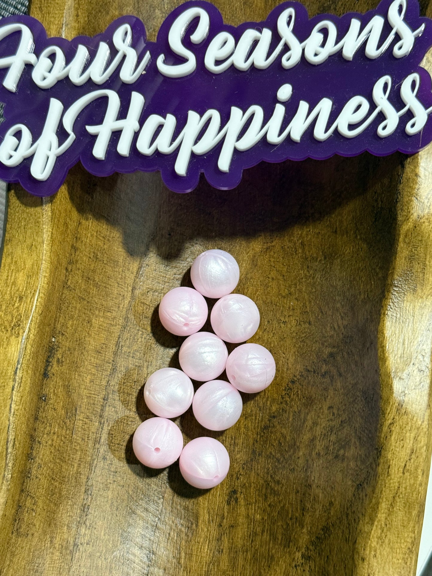 19mm Silicone Solid Color Round Bead