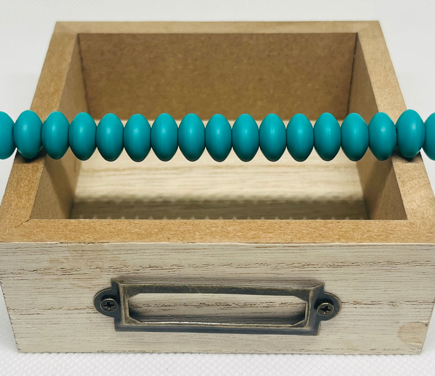 50 Count 12mm Lentil Silicone Spacer Bead
